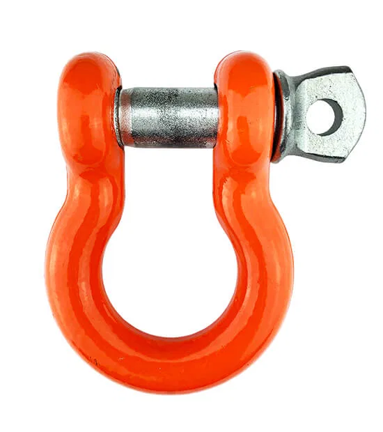 60-50134 – MILEMARKER D-Ring, 3/4 Inch Pin 9500 Pound Weight Rating Powder Coated Orange Alloy Single